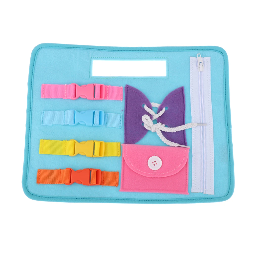 

MagiDeal Baby Early Learning Shoes Tie Lacing Zipper Practice Aid Toy Supply
