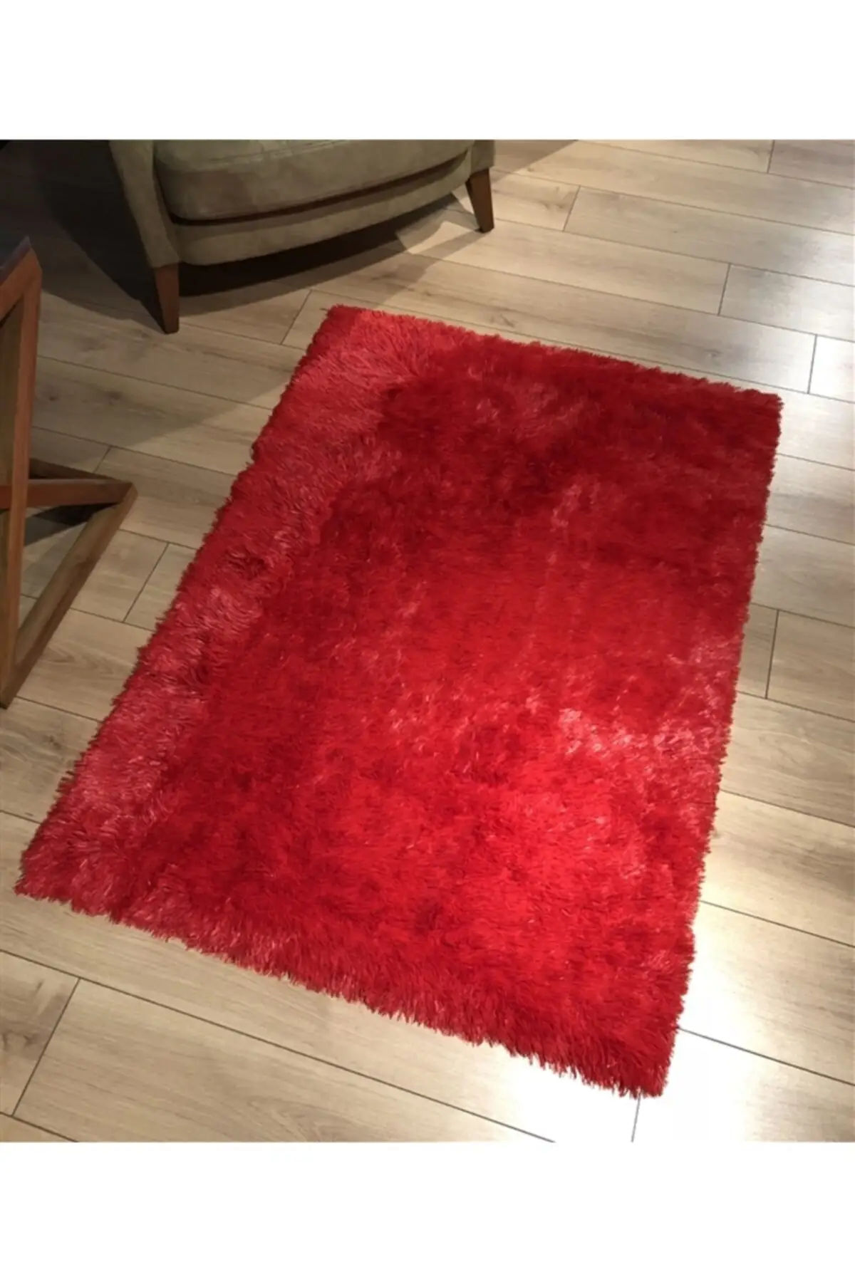 

Хлопковый нескользящий коврик, высококачественный коврик в богемном стиле, ручная работа, декоративный плюшевый коврик с красными кроличь...