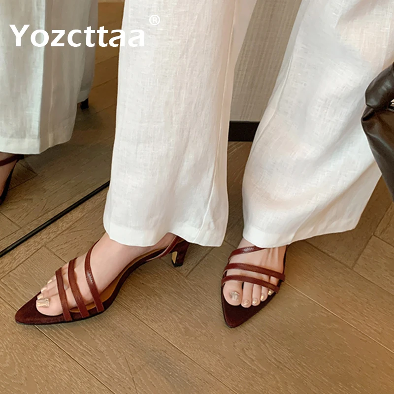 Yozcttaa летние туфли на высоком каблуке размеры 34-39