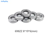 drop shipping 698zz 8196mm 10pieces bearing bearings metal sealed bearing 698 698z 698zz bearing steel
