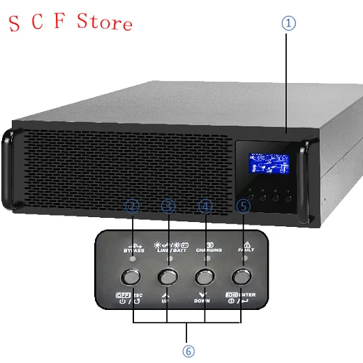 

3KVA Online UPS 48v 220V непрерывный источник питания (ups) с батареей