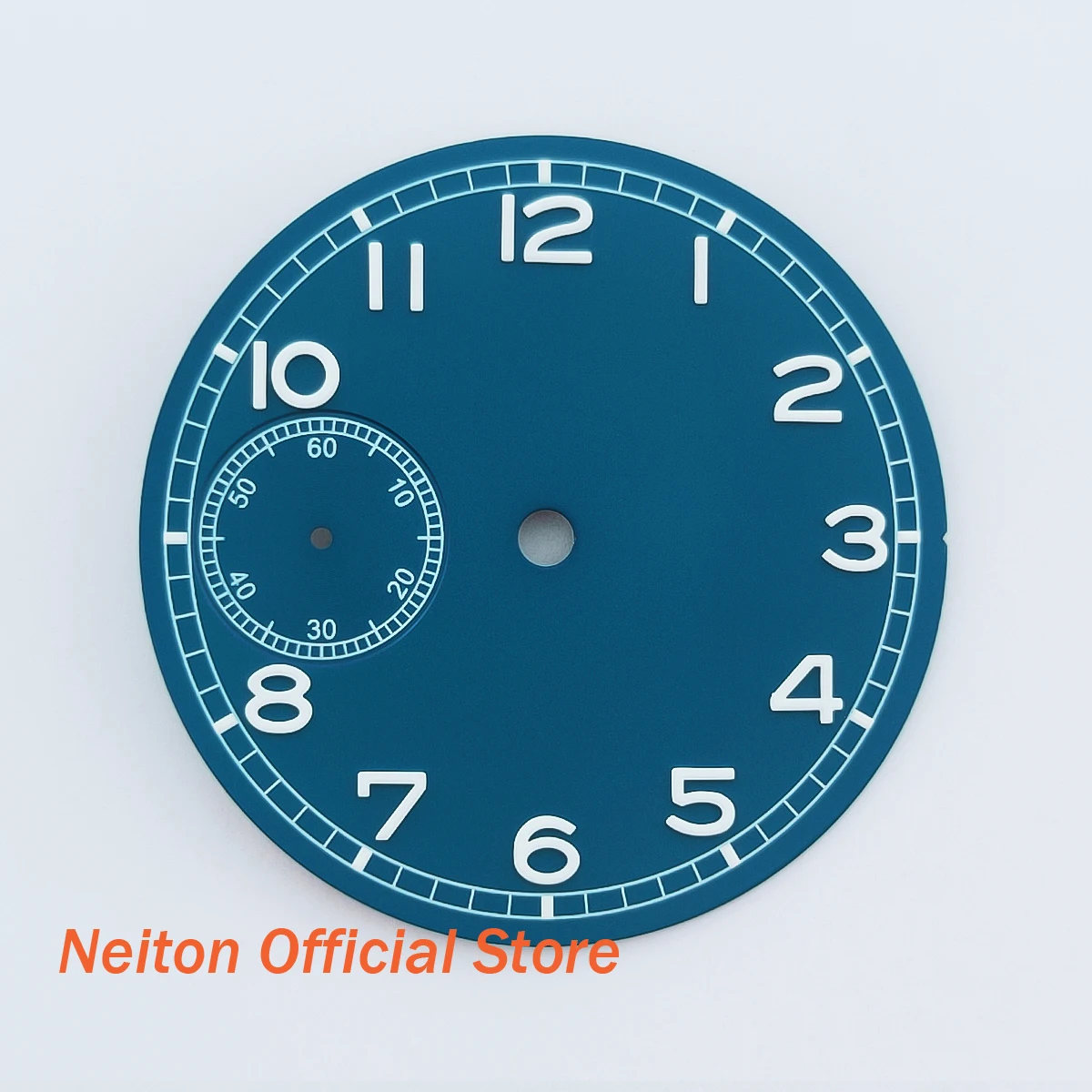 Фото Стерильный циферблат NEITON 37 мм, черный, синий, белый, циферблат подходит для ETA 6497/6498 Seagull ST3600/3621 Hangzhou 9300, светящийся механизм №5