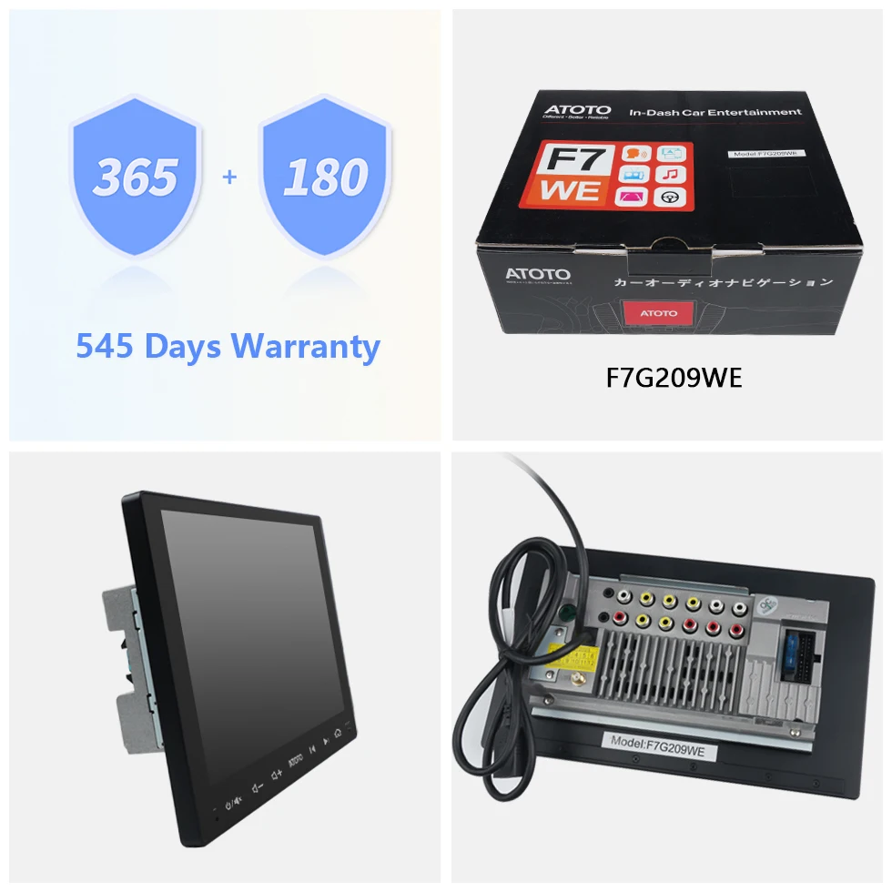ATOTO 9-дюймовый автомобильный мультимедийный плеер 2 Din Bluetooth GPS-навигация Радио
