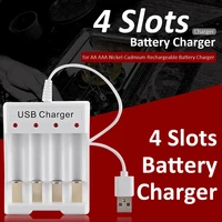 multi function 4 slots smart battery charger wear resistance light weight safety aa aaa rechargeable dc 5v battery charger
