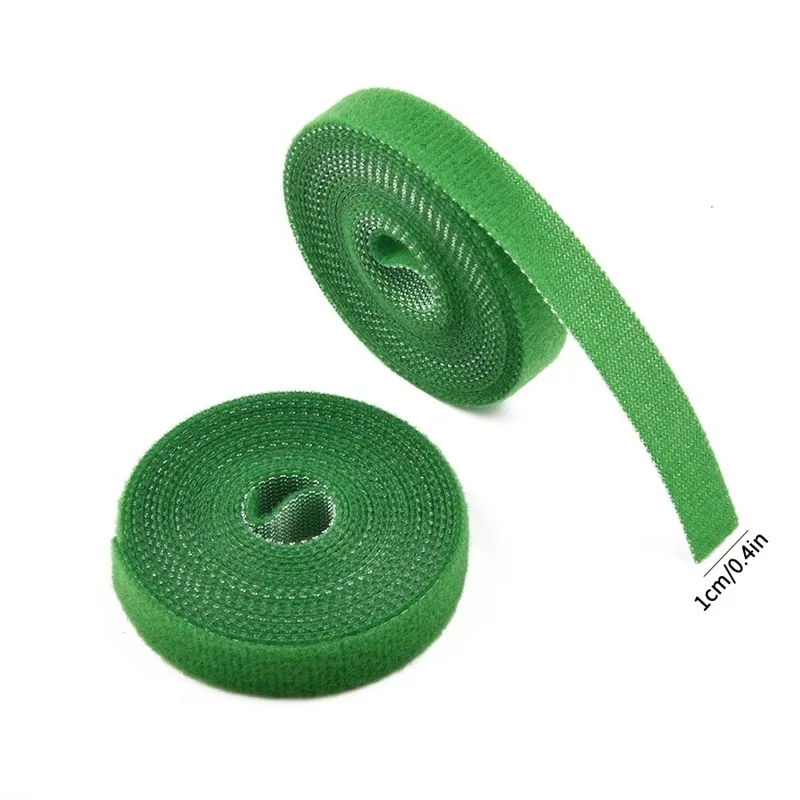 3Pcs 1m Plant Ties Nylon Plant Bandage Tie Home Garden Plant Shape Tape Hook Loop Bamboo Cane Wrap Support Accessories images - 6