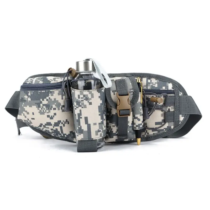 Military Tactical Fanny Pack Outdoor Sports Hunting Camouflage Fanny Pack Outdoor Cycling Fanny Pack Motorcycle Hip Belt Pouch