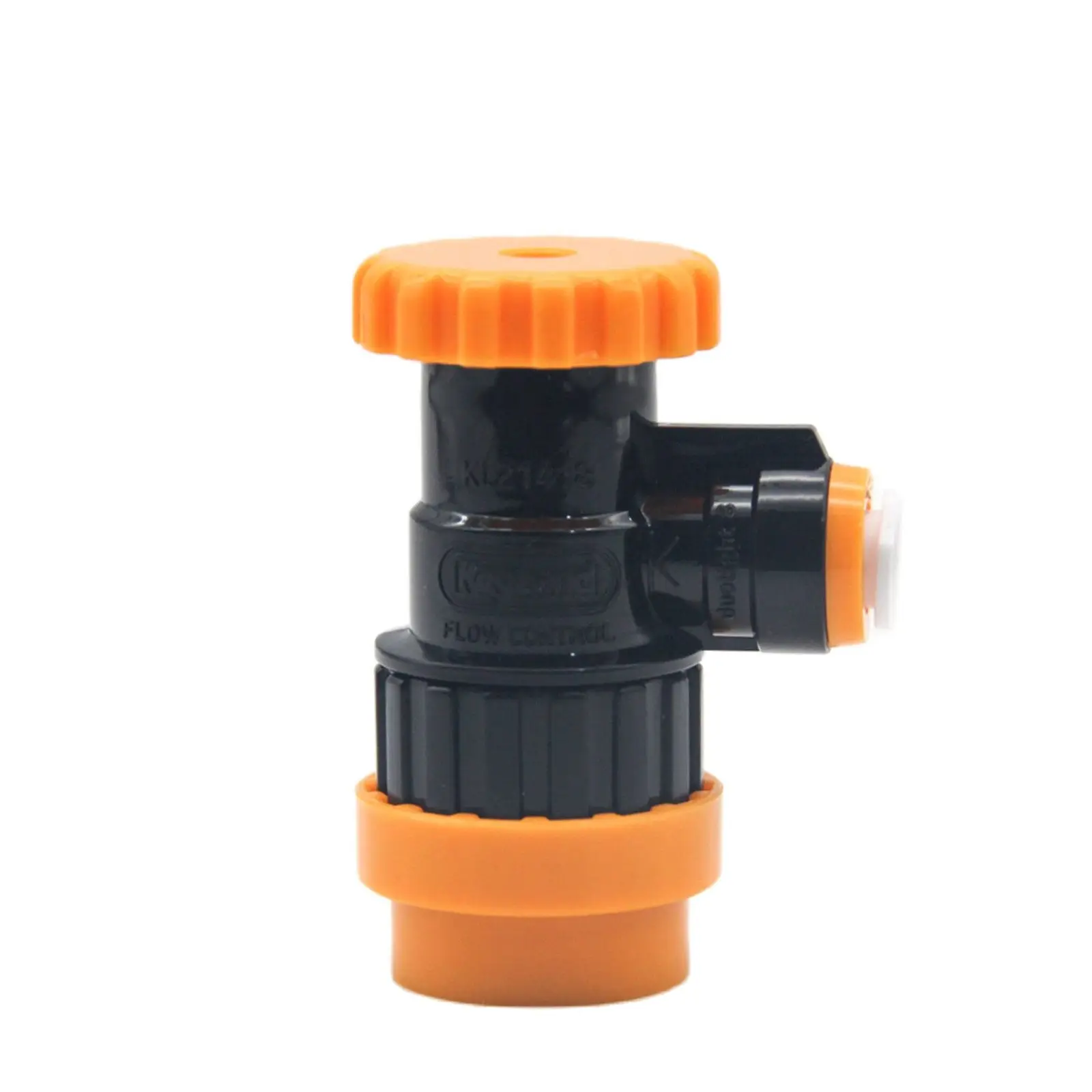 

flud fitting beer brewing homebrew 8mm x Flow Control Ball Lock Disconnect (Liquid Black + Yellow) (POK)