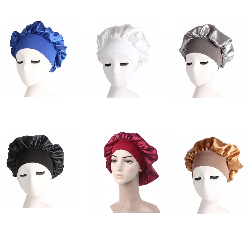 

Women Sleep Cap Beanie Hat Full Coverage Anti-hair Lost Hat Headdress for Female Sickness Cap Accessory