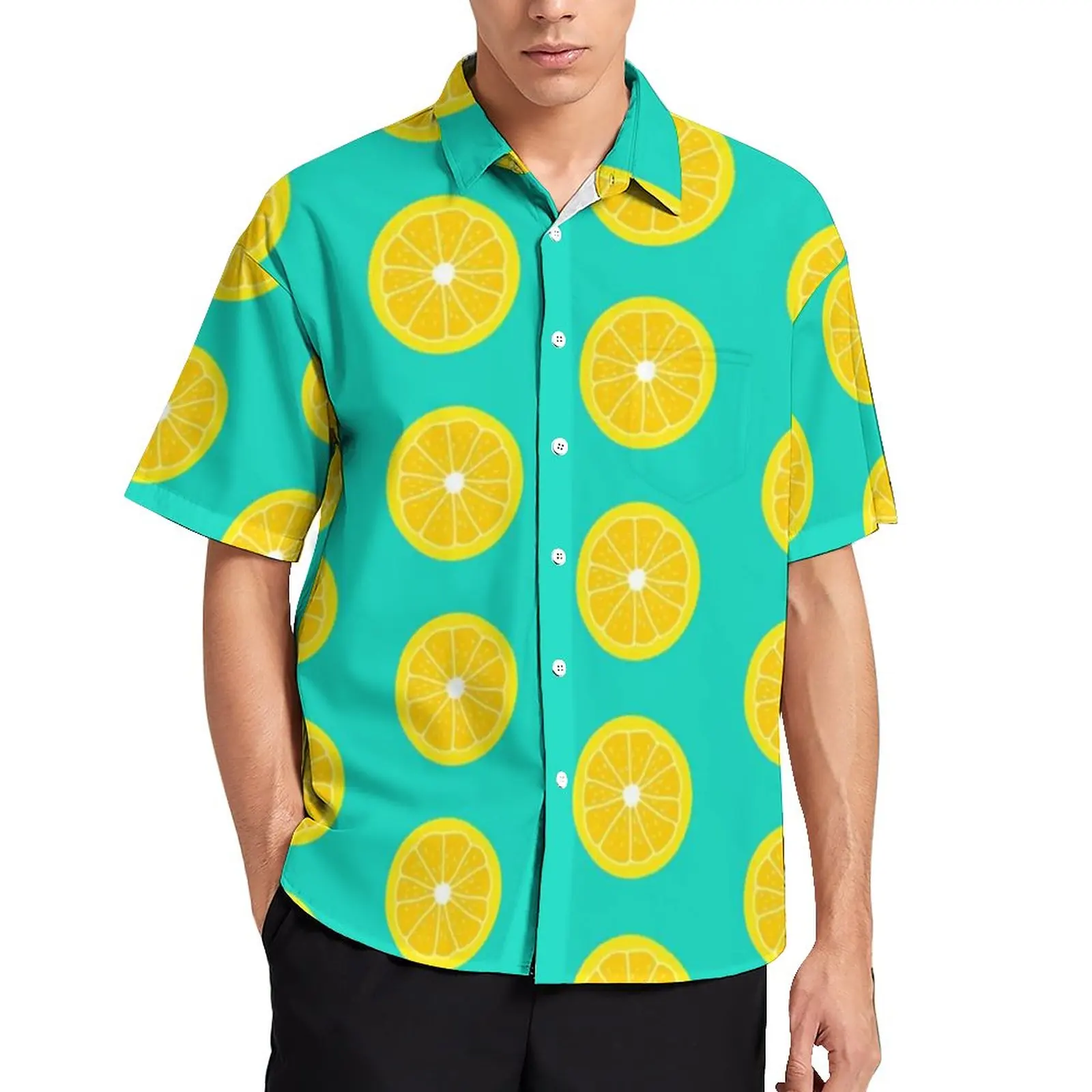 Рубашка Очаровательная в стиле оверсайз с коротким рукавом |