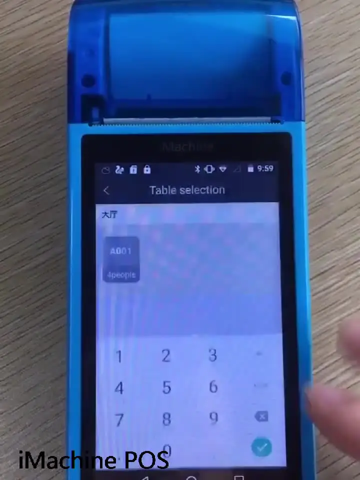 

Handheld Mobile Android POS Terminal AP02 with 58mm Thermal Printer QR Code Scanner