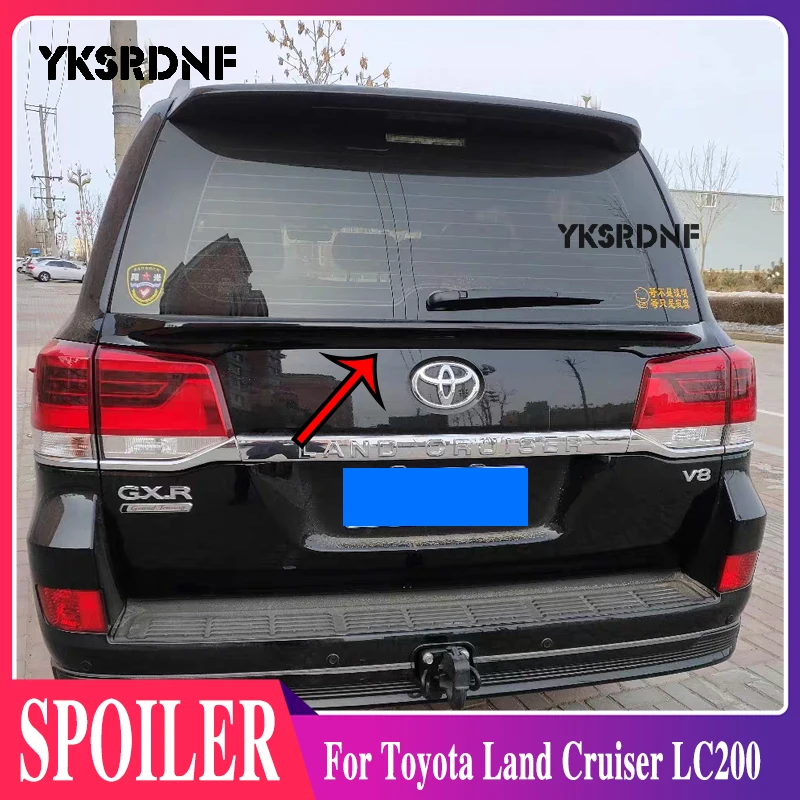 

Для Toyota Land Cruiser LC200 4000 4700 4600 спойлер 2008 09 2010 11-2019 ABS Материал Автомобильный задний Багажник крыло аксессуары комплект кузова