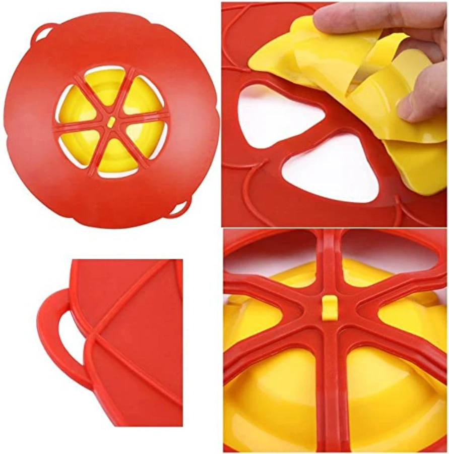Silicone Lid Spill Stopper Cover for Pot Pan 26CM Pot Pan Cover Boil Over Safeguard Multi-Function Home Kitchen Cooking Tool images - 6