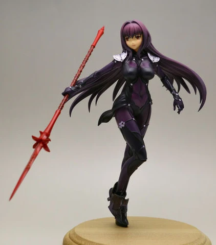 

Anime Uncolored Resin Figure Kit Fate Grand Order Scathach Unpainted Garage Resin Kit Model GK 1/8