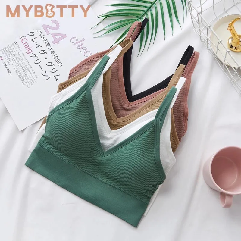 

Женский спортивный бюстгальтер MYBOTTY, Быстросохнущий бюстгальтер с мягкими чашечками, ударопрочный спортивный бюстгальтер для тренажерног...