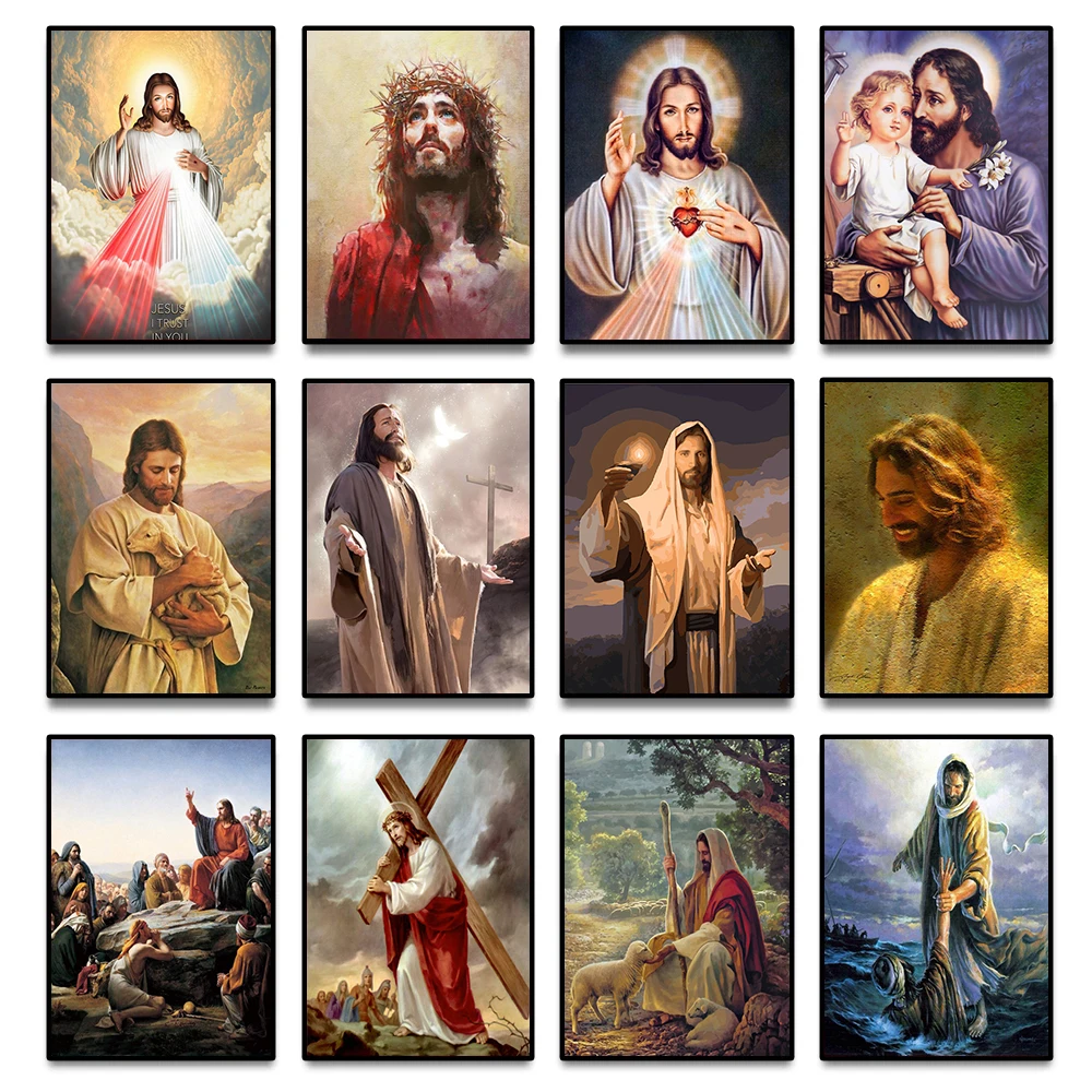 Jesus Canvas Painting Poster 1
