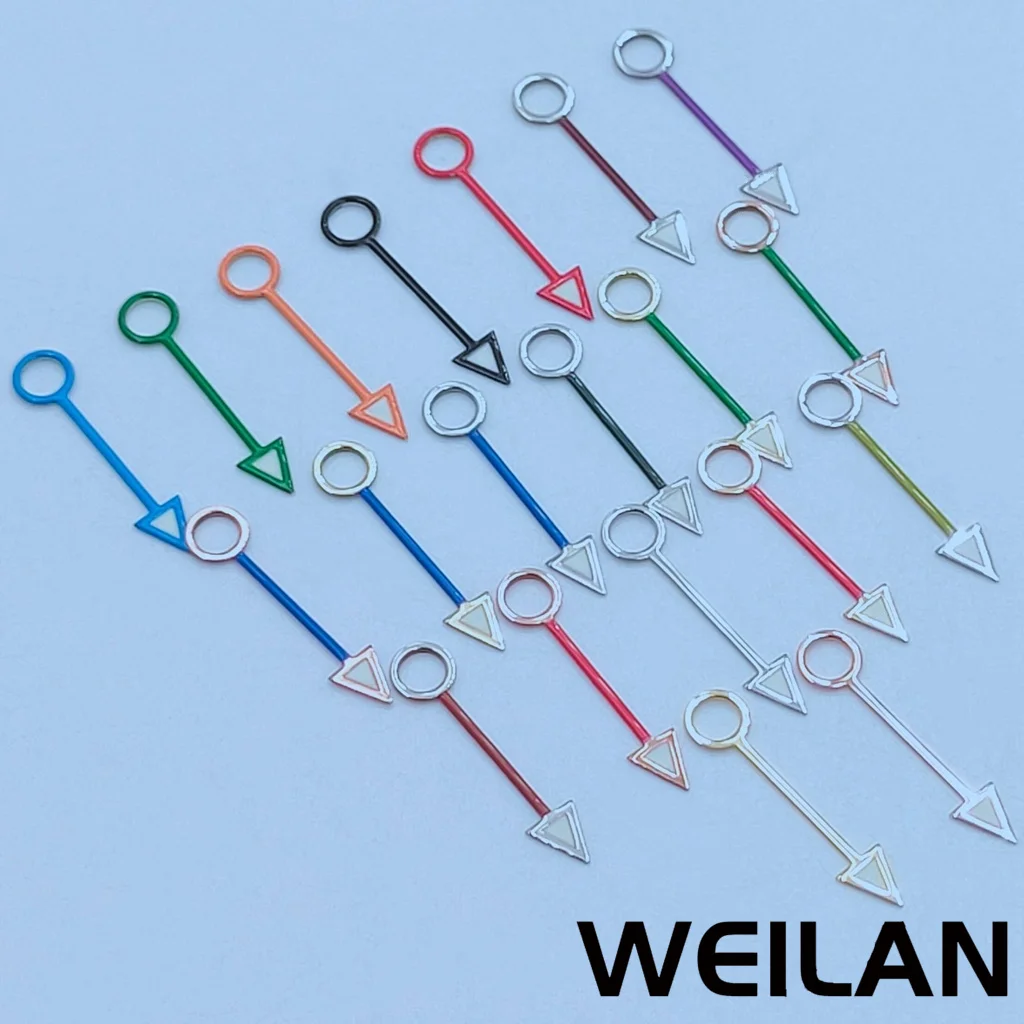 12 5 мм GMT серебристые синие зеленые красные оранжевые часы с зелеными стрелками