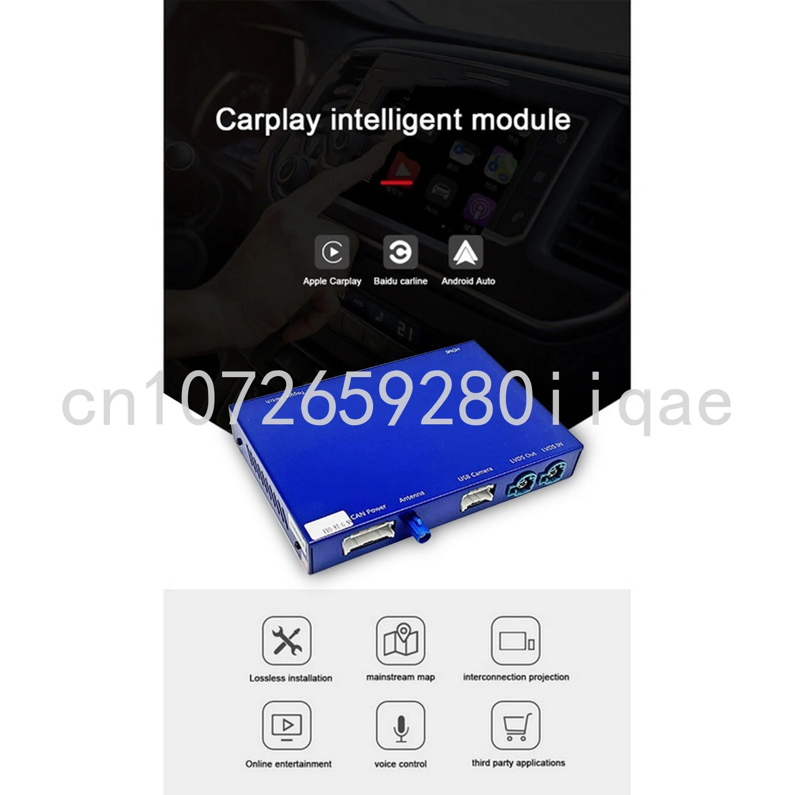 

Интегрированный беспроводной модуль автоприемника CarPlay Android для BMW 1-7 серии M3 M4 M5 X1-X6 I3/I8 Z4 MINI