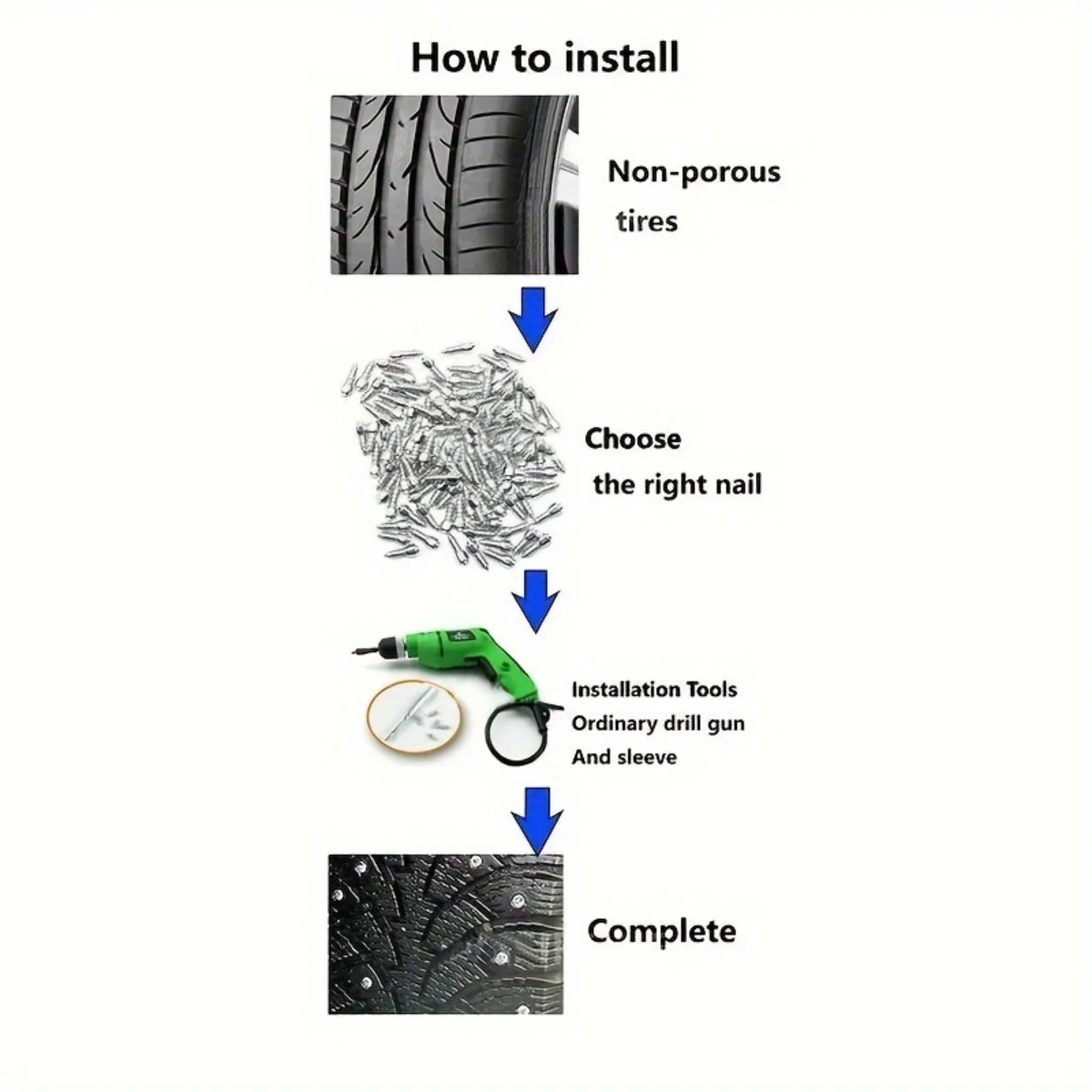 100 шт. шпильки для автомобильных шин противоскользящие винты гвозди авто
