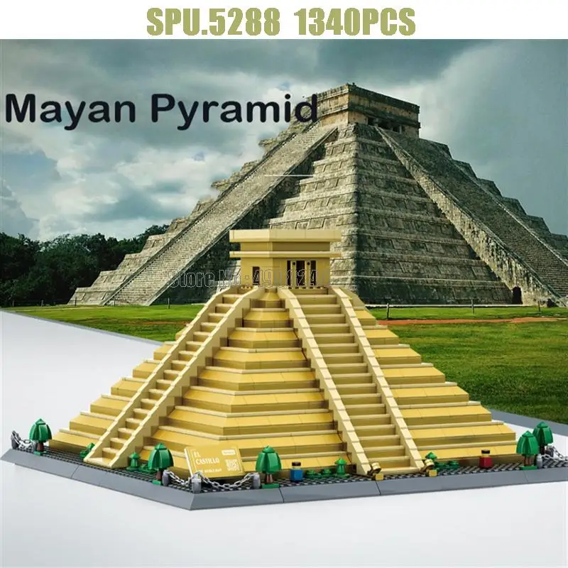6225 1340 шт. Пирамида майя Мексика строительные блоки | Игрушки и хобби