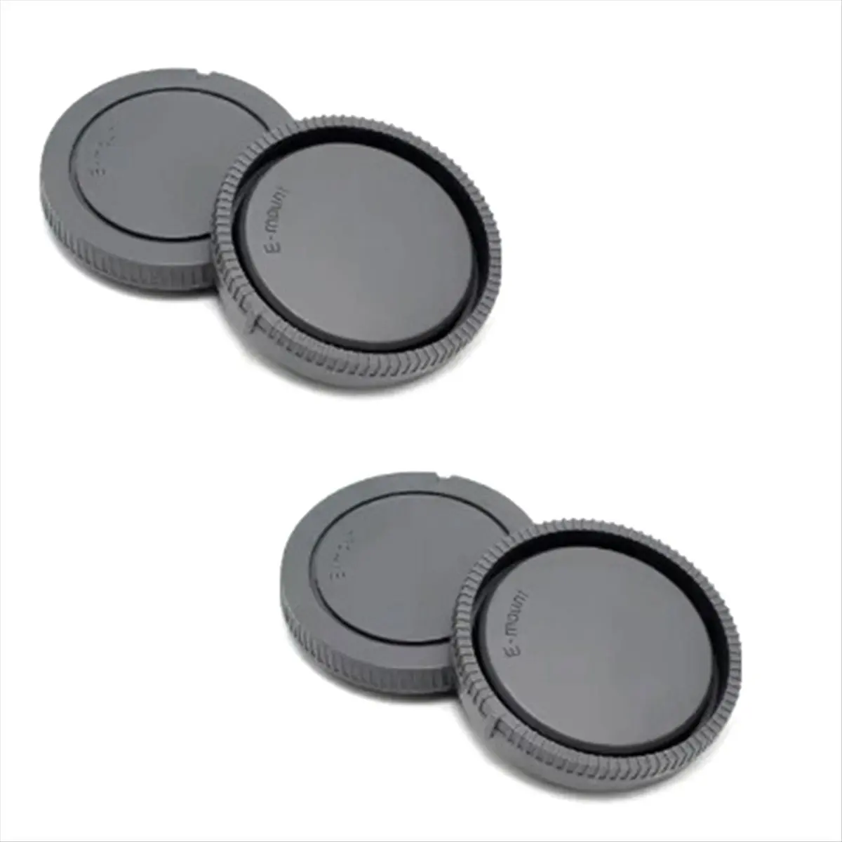 Фото Комплект крышек для объектива N05R для Sony E-Mount A7m2 A7 A5100 A6000 A6300 A6500: передняя крышка корпуса и задняя крышка объ №3