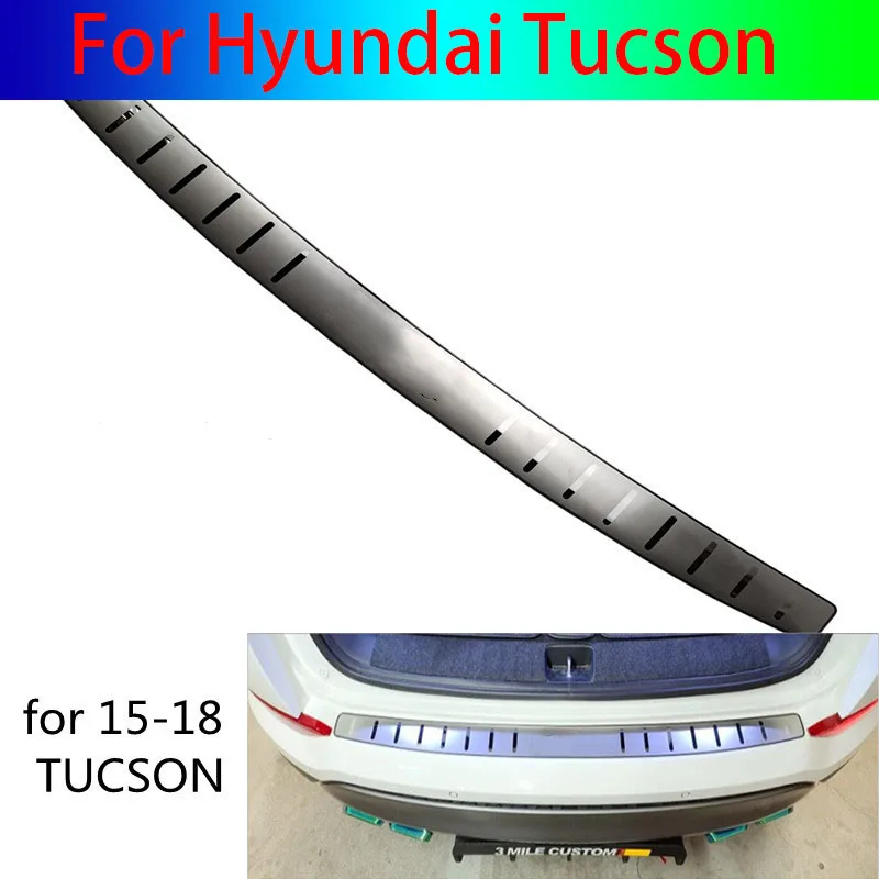

Протектор для заднего бампера, протектор для багажника, накладка из нержавеющей стали для Hyundai Tucson 2015 2016 2017 2018 2019