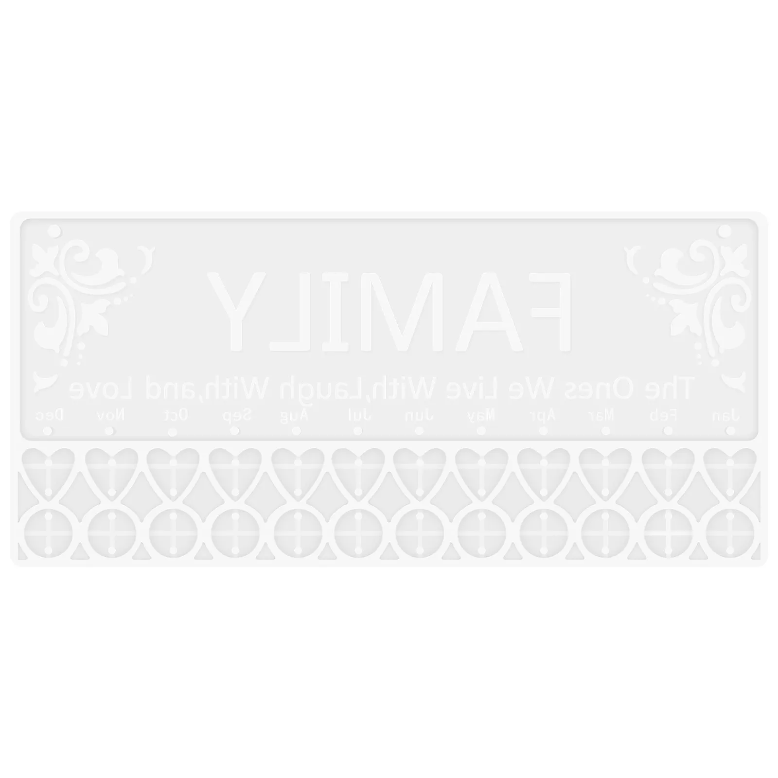 Фото Прекрасная силиконовая форма для подвесных украшений своими руками, прямоугольный узор, для кристаллической эпоксидной смолы, бирок, декора дверей, поделок №3