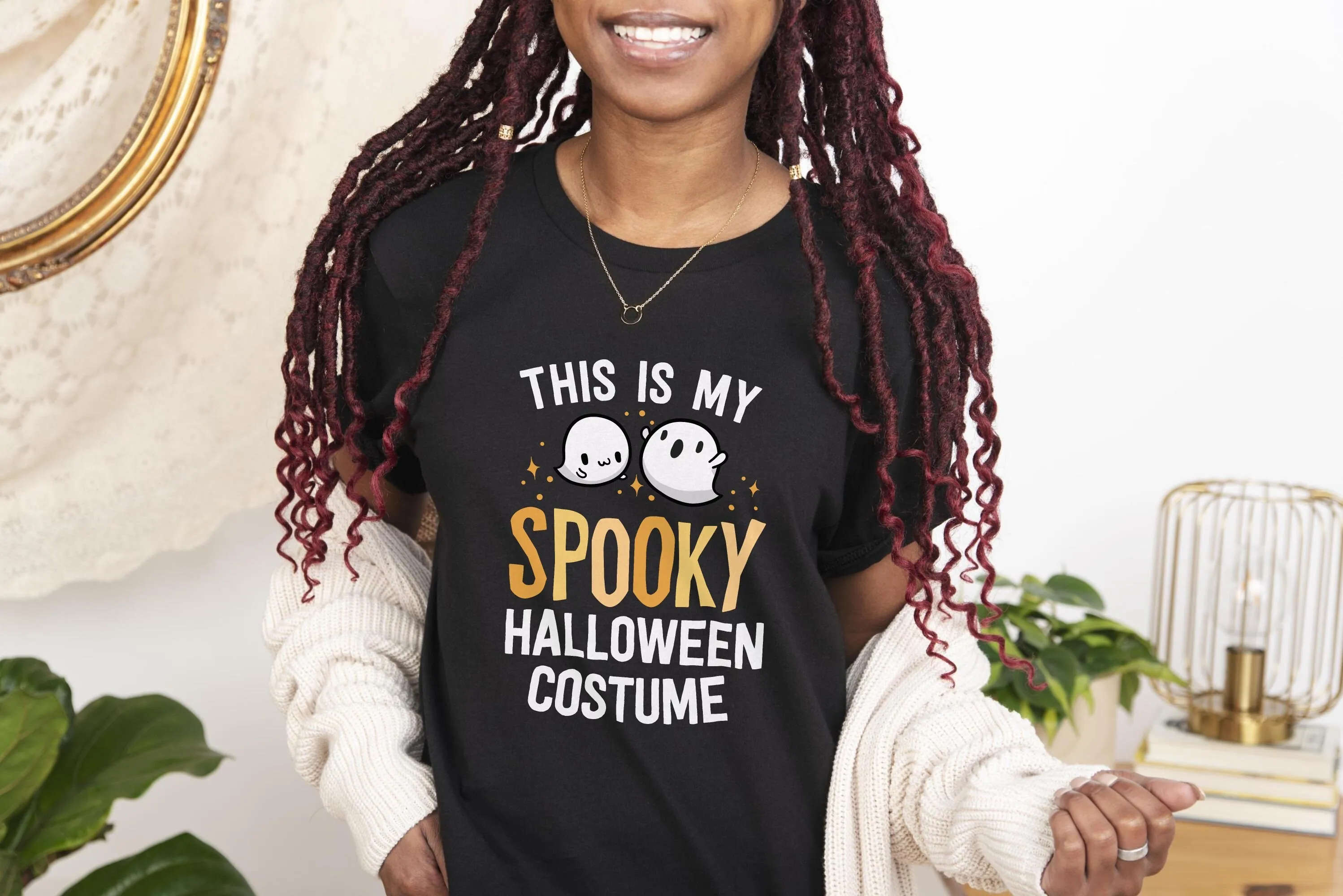 Это мой жуткий костюм на Хэллоуин футболка пародия сезон кавайный призрак милая