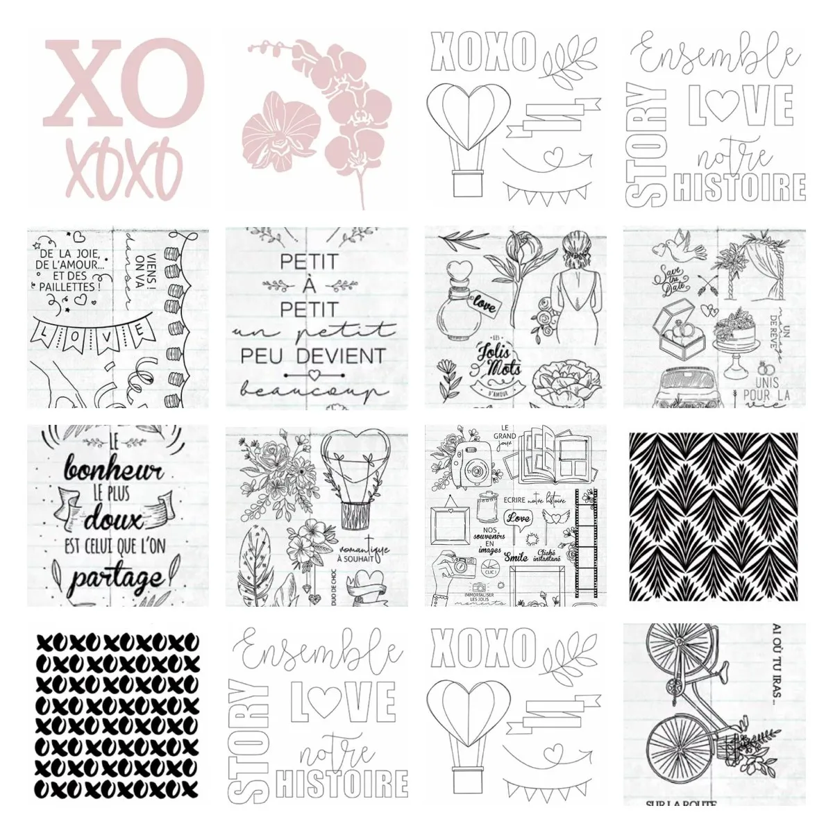 

Love Key Masonry Bicycle Metal Cutting Dies and Silicone Stamps Stencil DIY Scrapbooking Paper Handmade Album Stamp Die Sheets