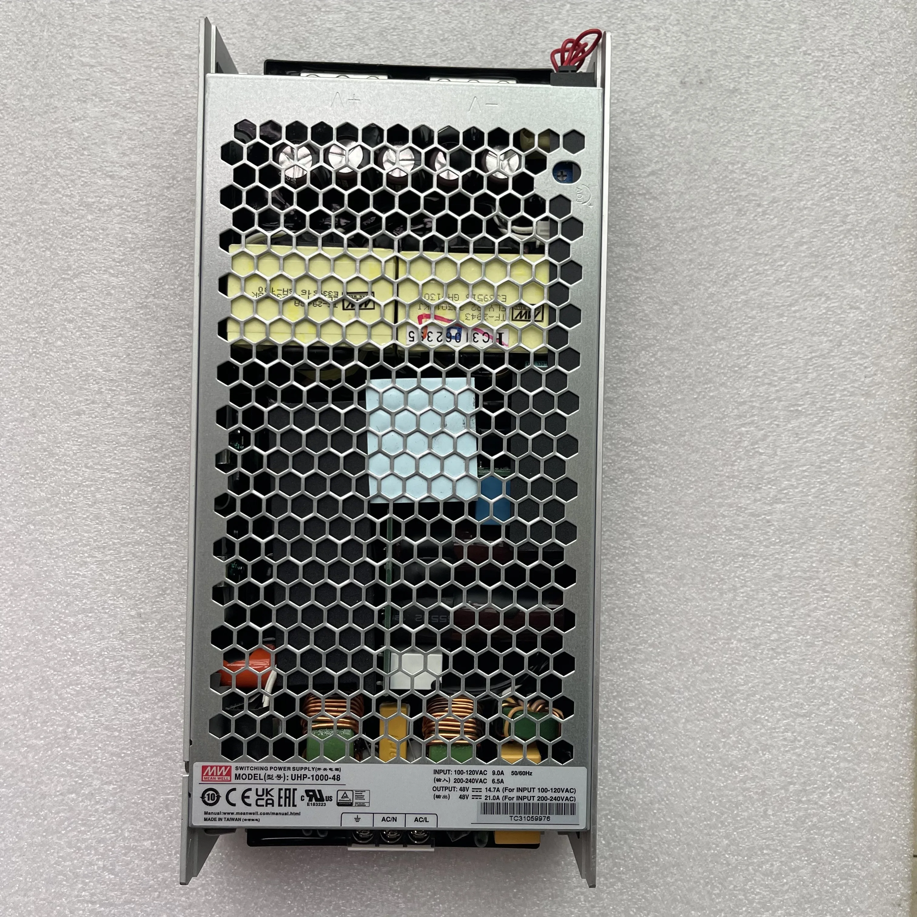 Импульсный источник питания Mingwei Тайвань 12 В 24 36 48 1000 Вт безвентиляторный