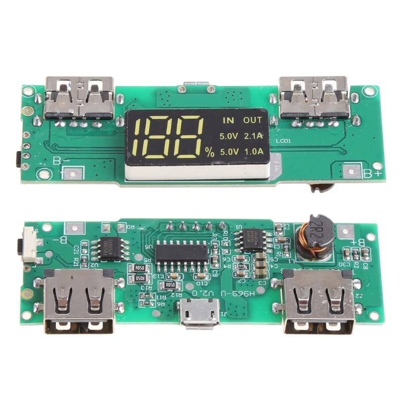 

Улучшенная плата для зарядки, тестер напряжения, двойная USB плата для зарядки, литиевая плата для перезарядки, переразряда