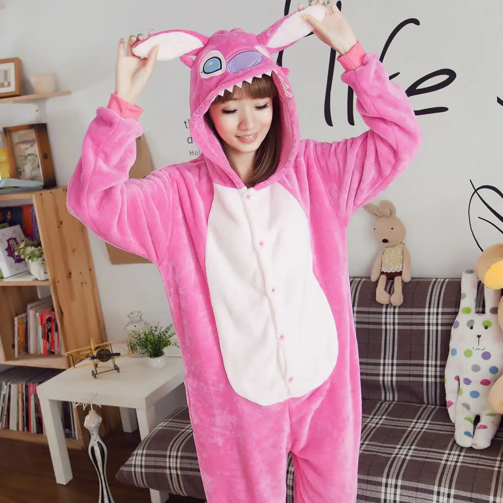 Women Men Kids Cute Animal Onesie Pajamas Suit One Piece Unisex Flannel Cartoon Party Costumes Anime Cosplay Jumpsuits Homewear