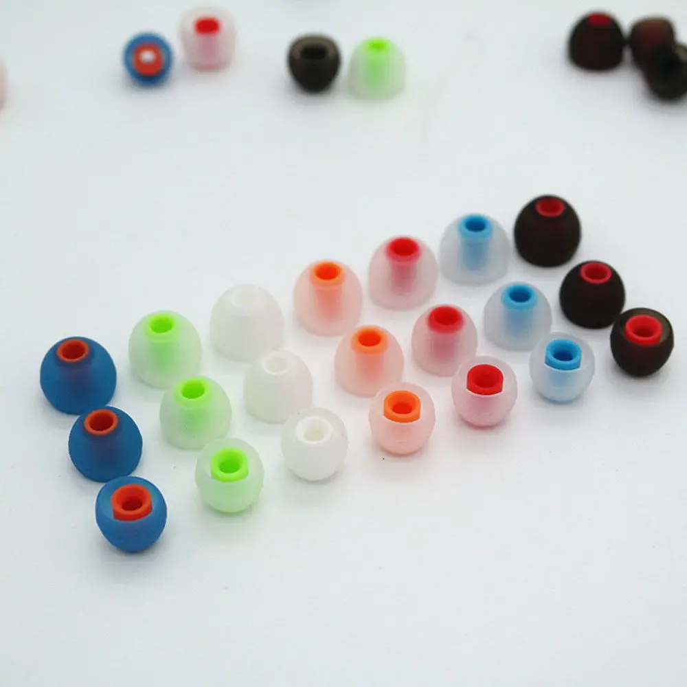 12pcs Universal Earbuds 3.8mm Colorful In-ear Earphone Headphone Earbuds Replacement Soft Silicone Rubber Ear Tips Hot Sale