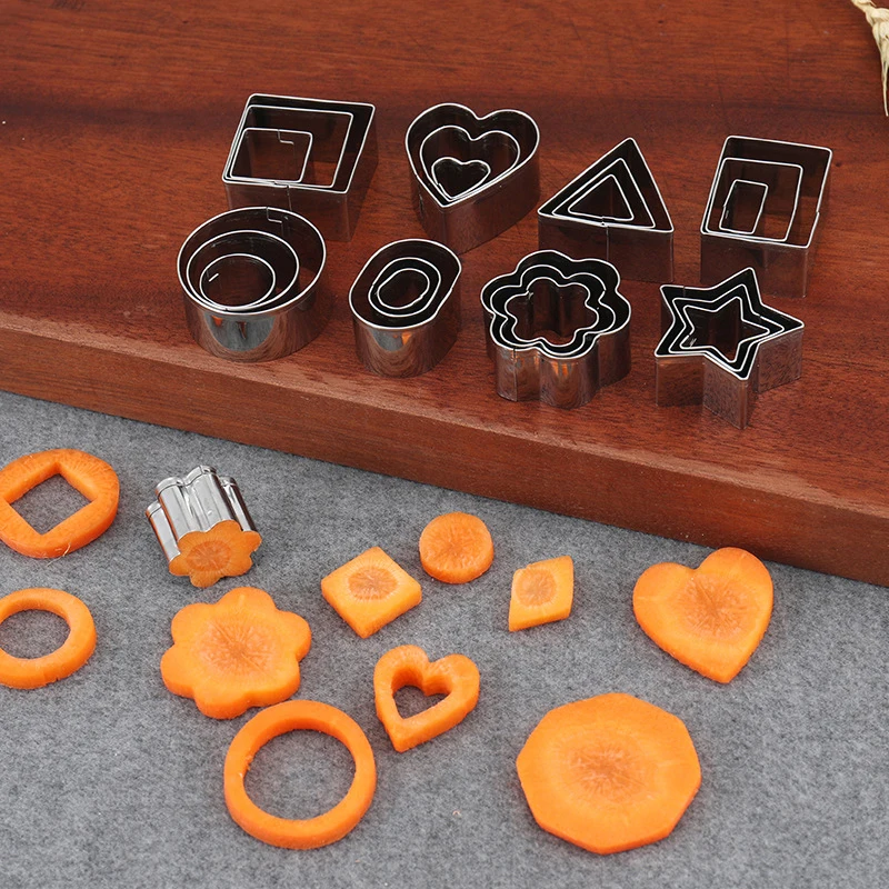 

24pcs/Box Stainless Steel Polymer Clay Cutters Handmade Earring Cutting Mold for Pastry Cake