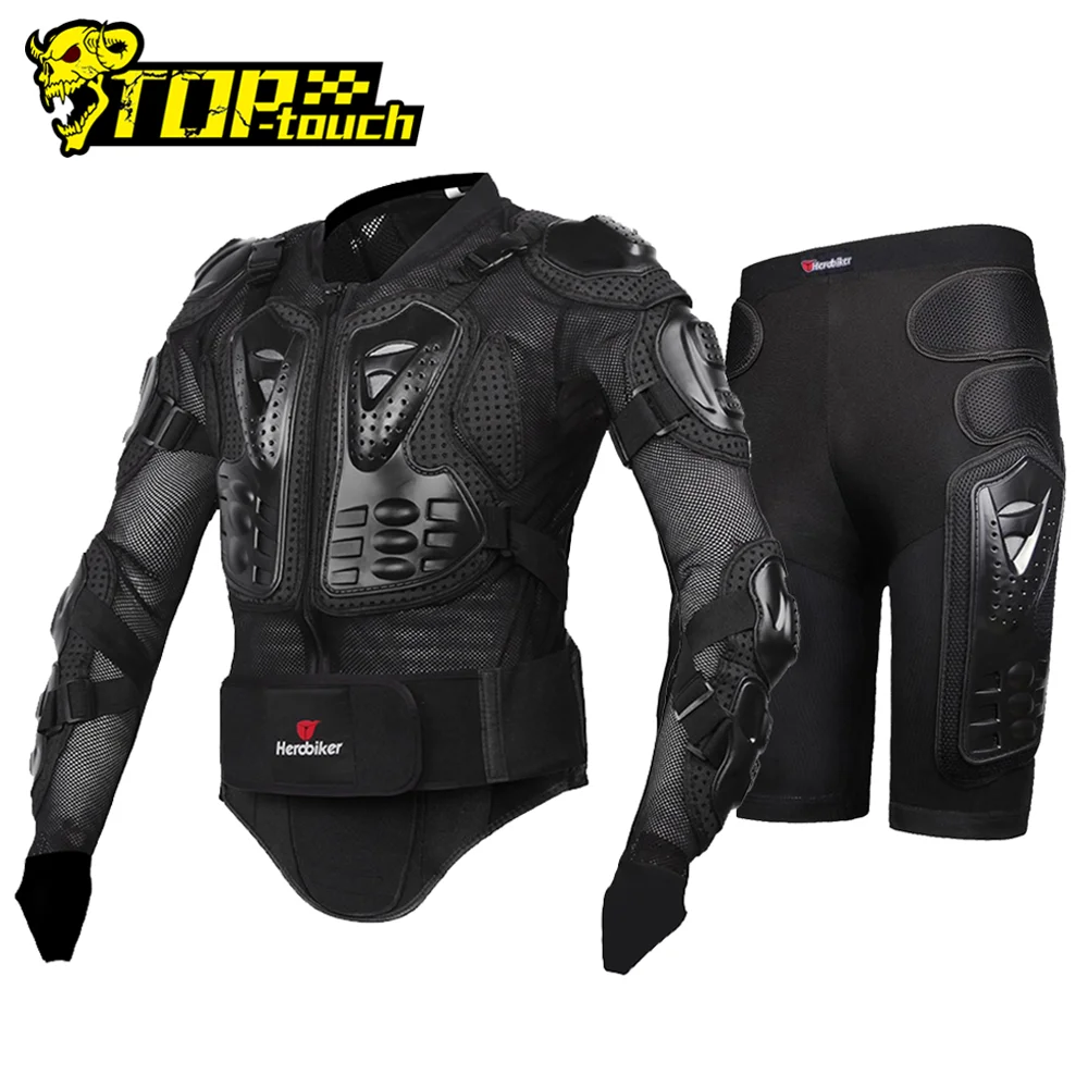 HEROBIKER Motorcycle Jacket Men Full Body Motorcycle Armor Motocross Racing Moto Jacket Riding Motorbike Protection Size S-5XL #
