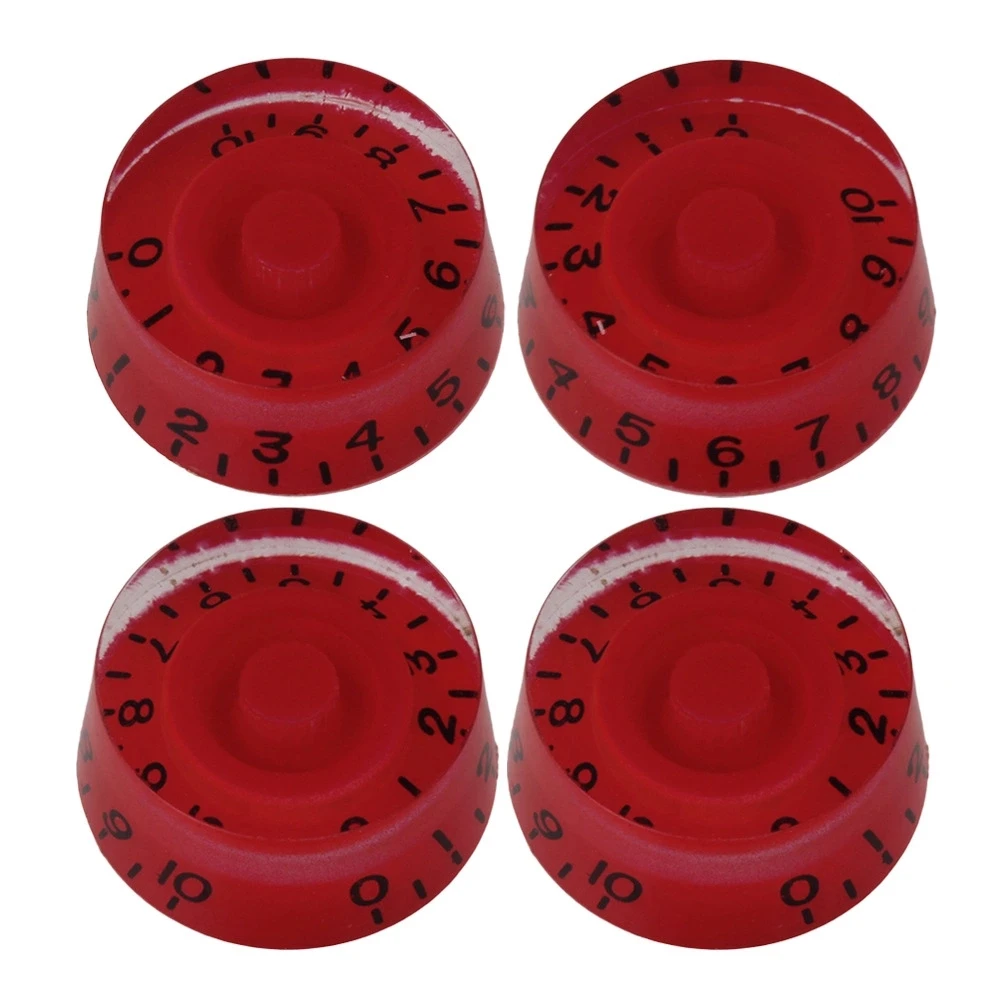 

4 * RED Speed Type Control Knob for Electric Guitar