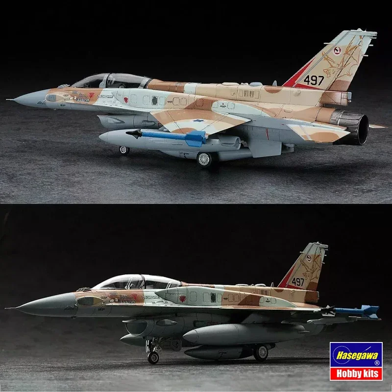 Комплект собранной модели самолета Hasegawa 01564 F-16I Fighting Falcon'Israeli Air Force ɱ/72