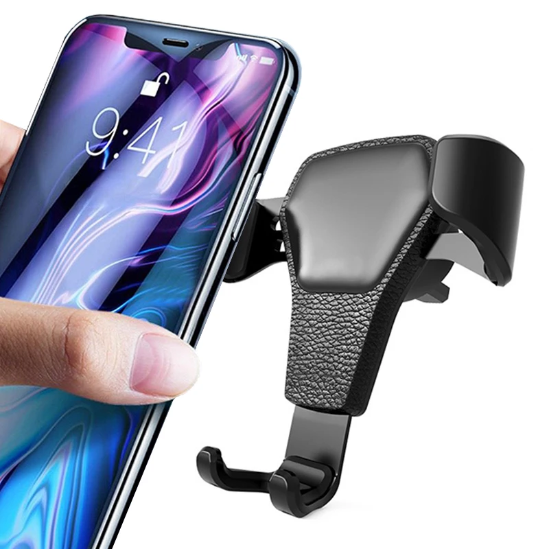 

Car Gravity Phone Bracket Multi-angle Rotating Air Outlet Clip Mount Holder Stand GPS Support for IPhone Xiaomi Auto Accessories