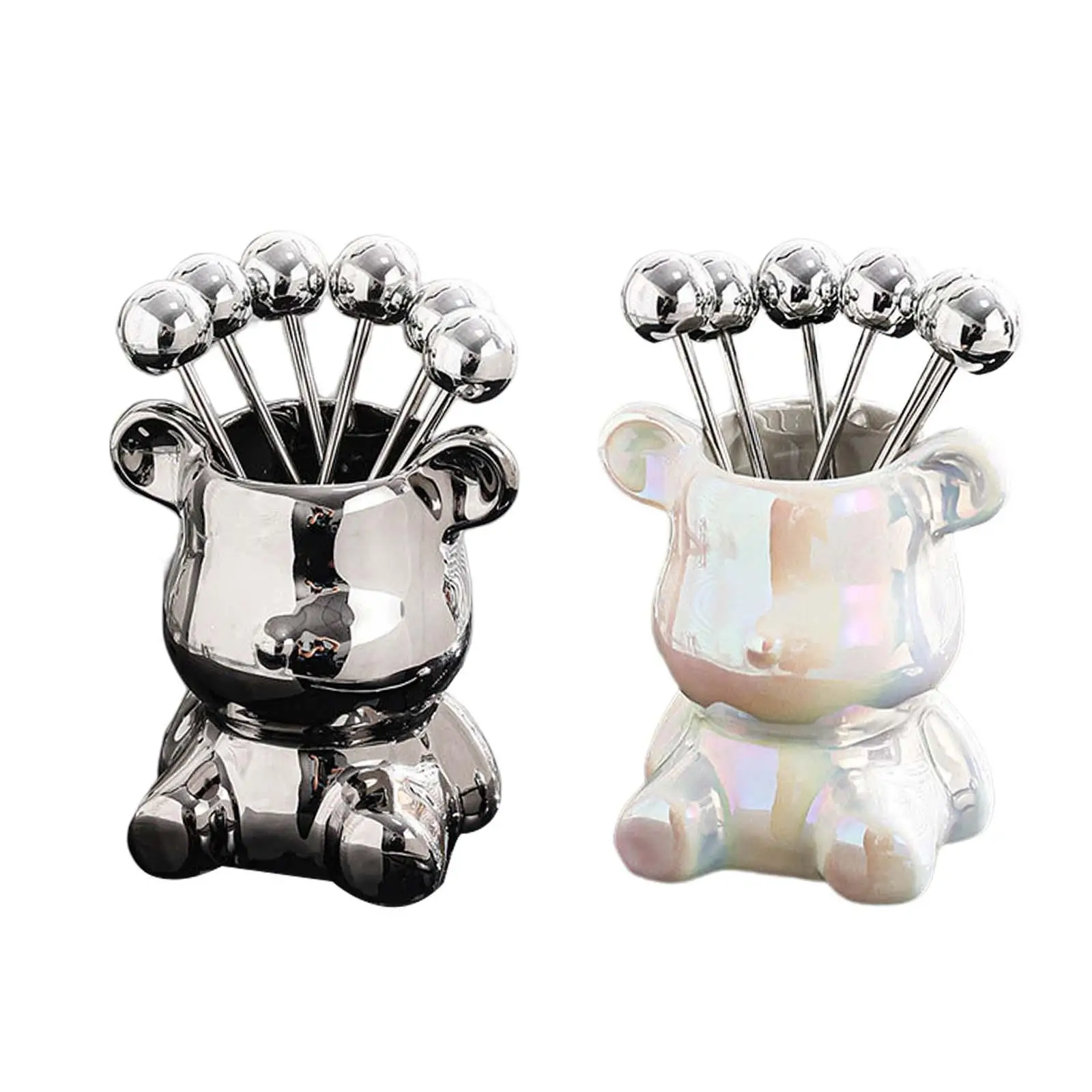 

Household Cake Fork Cute bear designs Dessert Forks for Wedding Party Picnic