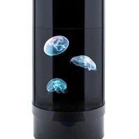 hot sale 360 golden forest tank decorative aquarium with power filter led lighting desktop fish tank cylinder jellyfish tanks