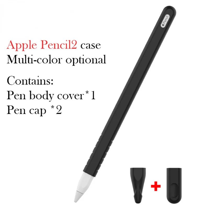

New Touch Screen Pen Case for Apple Pencil 2nd Gen Stylus Silicone Protective Case Non-slip Pen Cover for Apple Pencil 2nd Gen