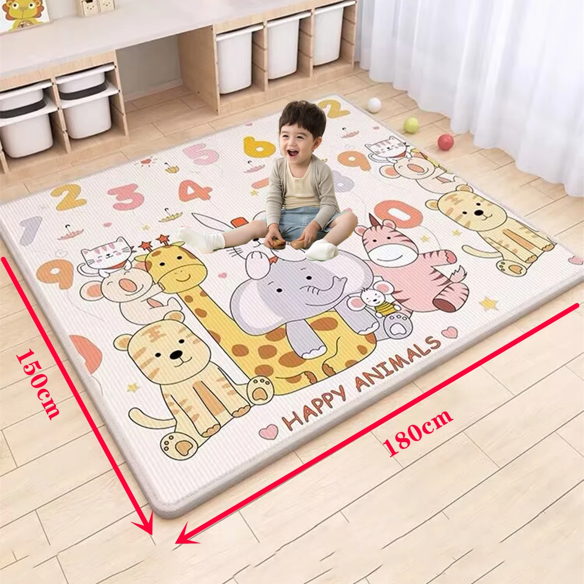 Tappetino Da Gioco Per Bambini Non Tossico Addensare 1/0, 5Cm Tappeti Educativi Per Bambini Nella Scuola Materna Tappetino Da Arrampicata Tappetino Pe