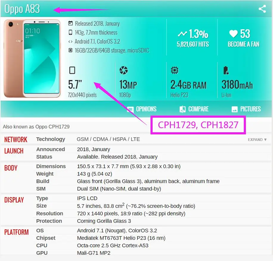 5 7 ЖК-дисплей для OPPO A83 A83T дигитайзер сенсорного экрана в сборе замена телефона A1