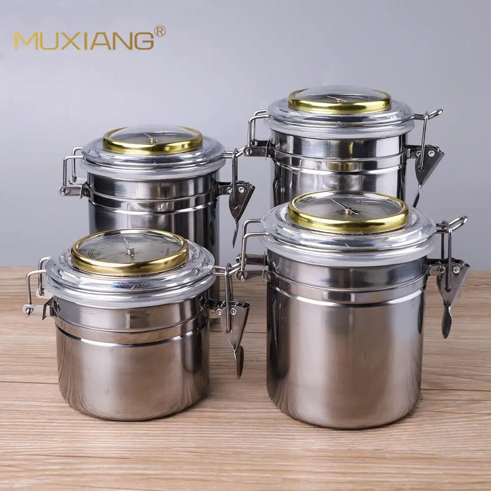 

Tobacco pipe tobacco moisturizing tank with hygrometer moisturizing sheet tobacco leaf tobacco tank stainless steel sealed tank