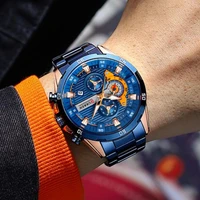luxury men watch men stainless steel waterproof quartz wrist watch clock relogio masculino 2022 male watches