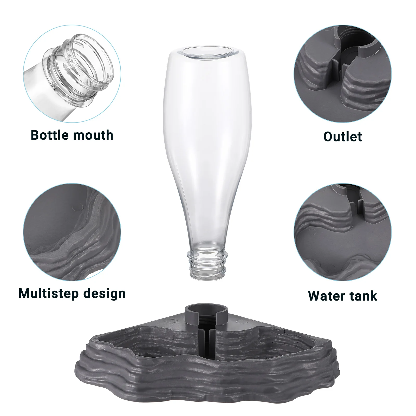 Аксессуар для аквариума Gecko поилка домашних животных рептилий автоматическая