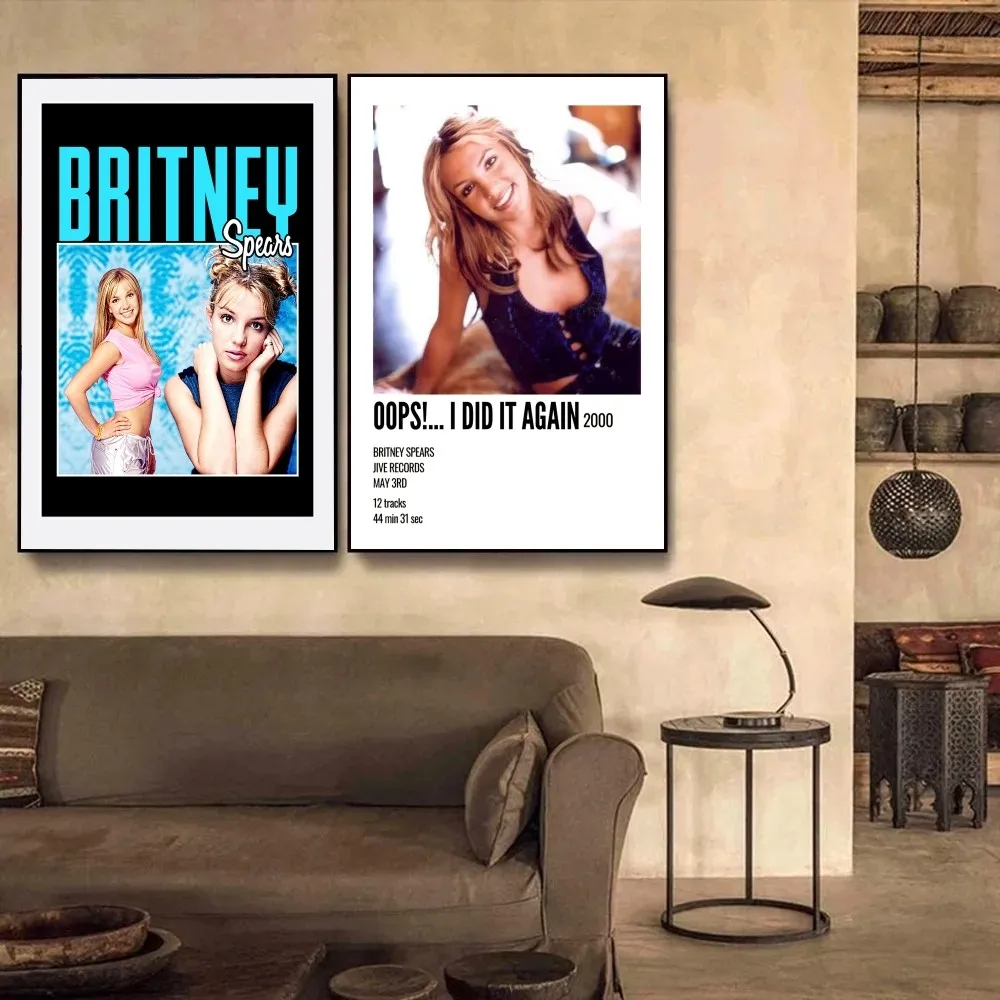 Ретро Бритни Спирс Плакат Крафт Клуб Бар Бумага Винтаж Настенная Художественная