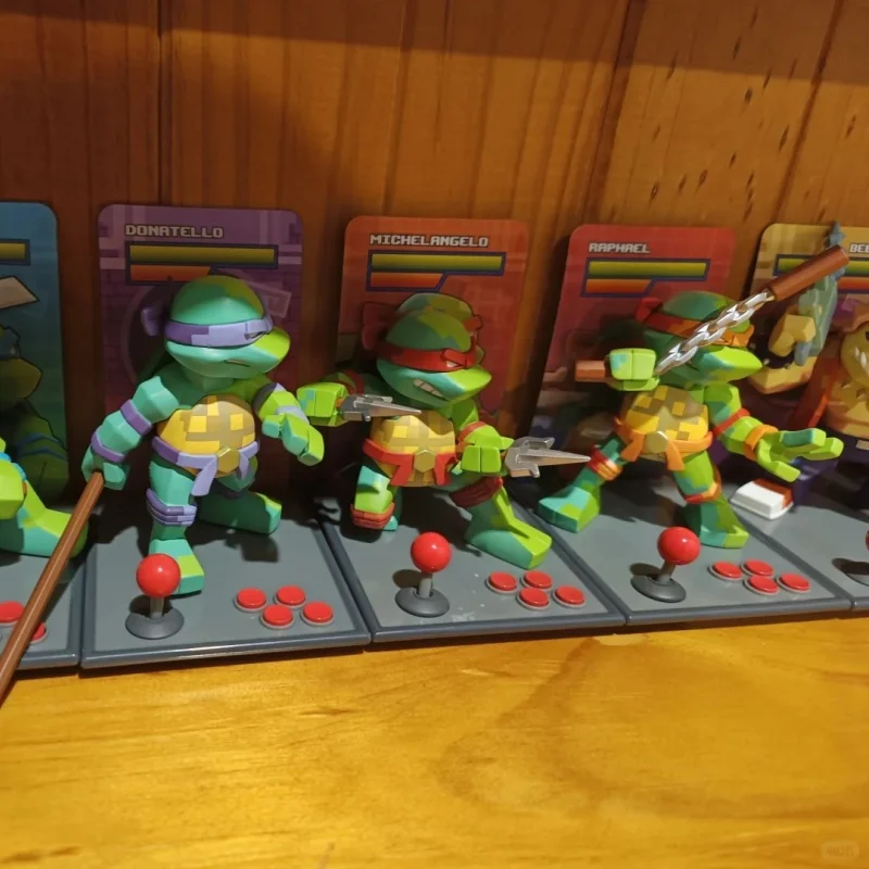Фото Коллекционная фигурка Mightyjaxx In Stock Blind Box Teonage Mutant Ninja Tartles Arcade Series: модная игрушка, креативный подарок для коллекционеров №2
