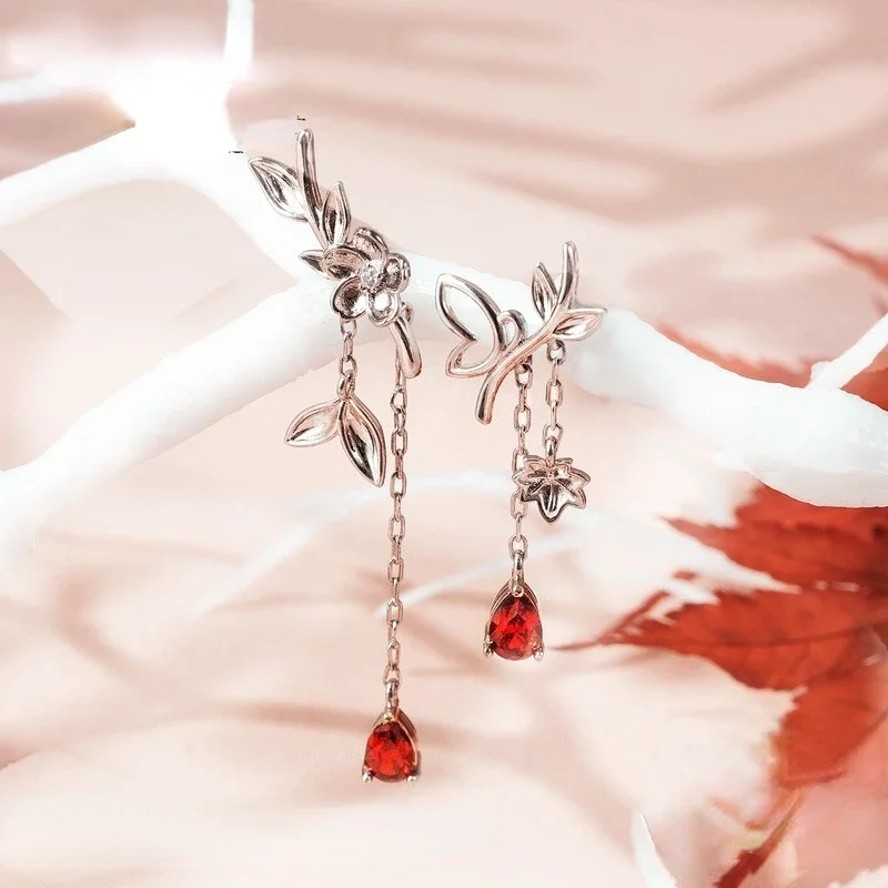 Женские серьги-гвоздики Tian Guan Ci Fu TGCF Hua Cheng Xie Lian