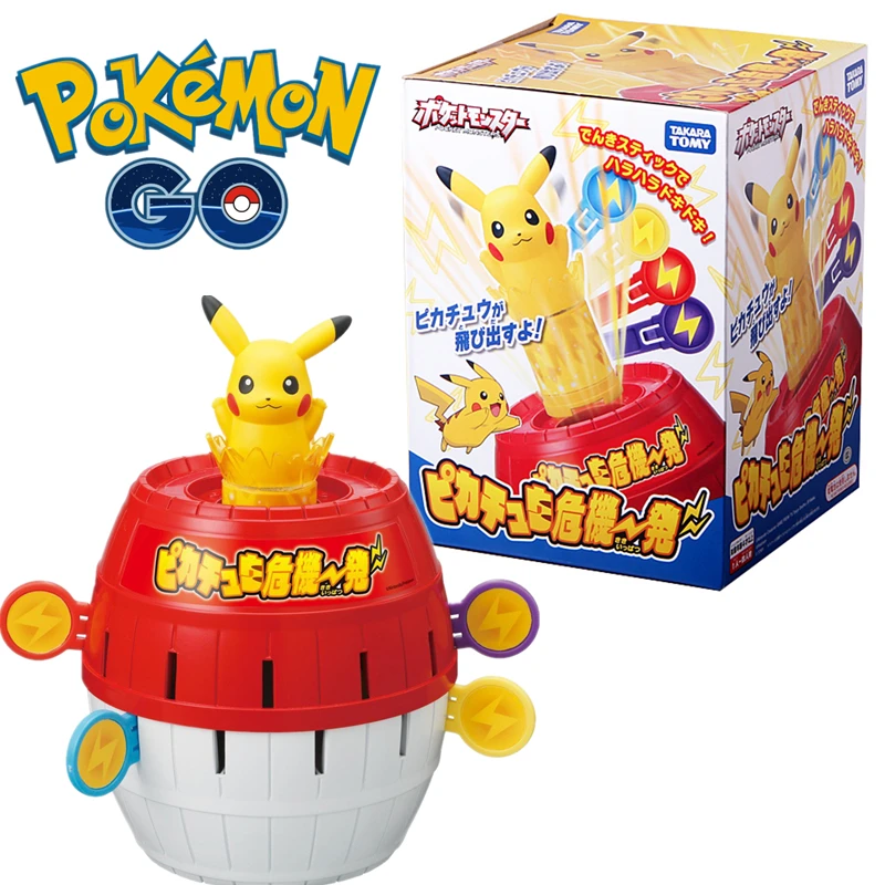 

Tomy Pokemon Anime Party Pets Elf Pikachu Trick Barrel Table Game Toys Doll Decoration Best Birthday Xmas Gift for Children