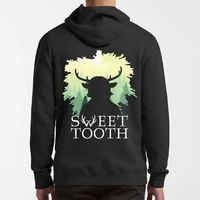 sweet tooth logo hoodies fantasy drama tv series fans hooded sweatshirt oversized unisex casual soft pullover for men women